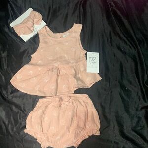 Baby girl two piece set size 18 months.